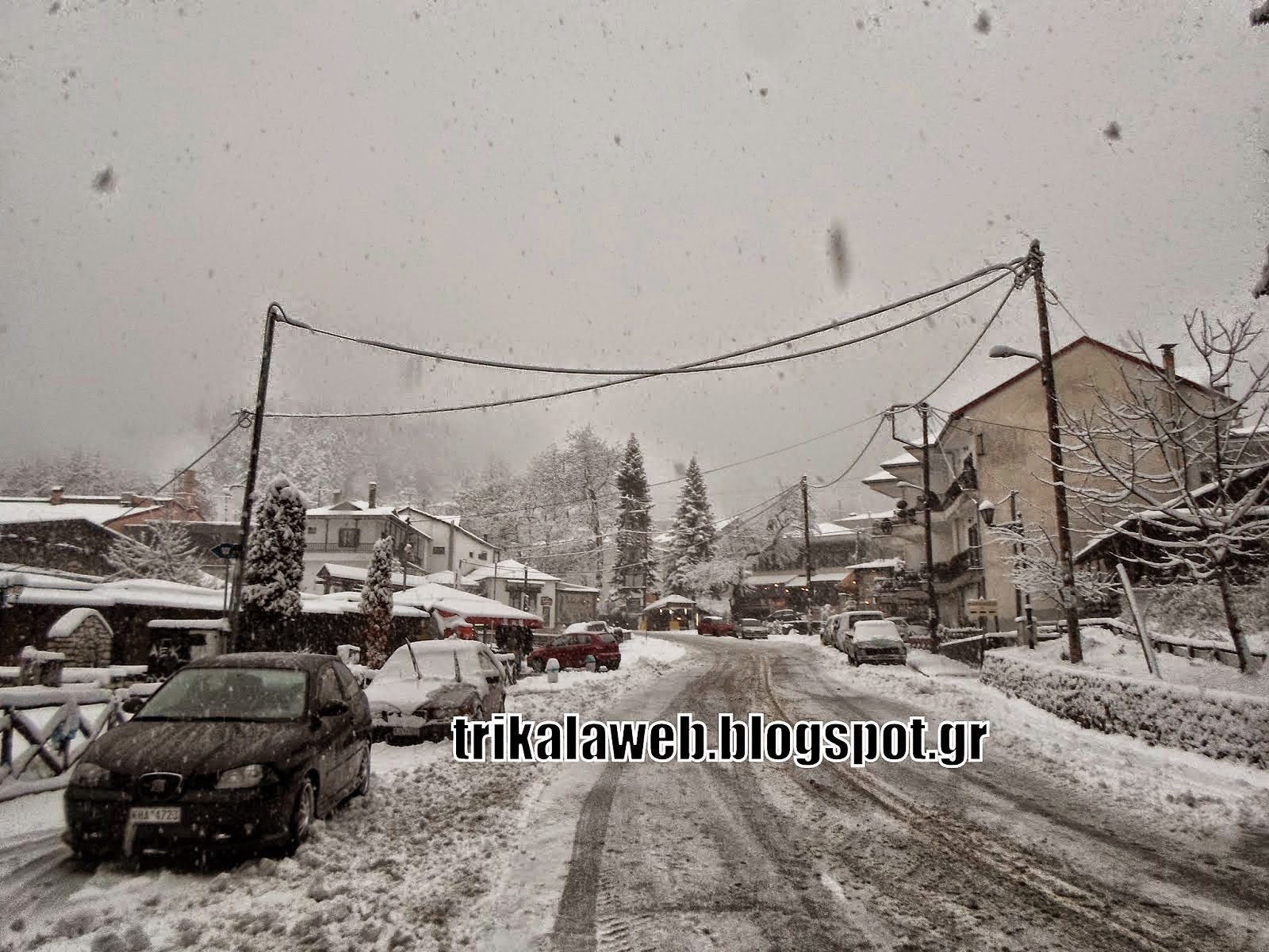 Δείτε πόσο χιόνι έριξε στην Ελάτη Τρικάλων (βίντεο)