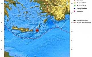 Ισχυρός σεισμός 6,1 ρίχτερ ταρακούνησε την Κρήτη