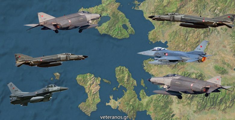 Tραβάνε το σχοινι οι Τούρκοι στο Αιγαίο   Με τους διακόπτες στο ΟΝ τα Ελληνικά F 16