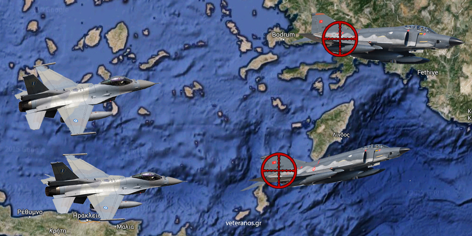 Σκούζουν οι Τούρκοι Χειριστές των F-4 γιατί τα F-16 τους πήραν απο – Πίσω!!