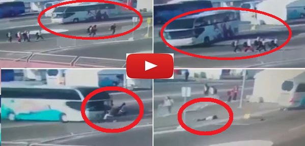 Σοκαριστικό βίντεο!! Δείτε την τρελή πορεία λεωφορείου που τραυματίζει 15χρονες αθλήτριες!! (βίντεο)