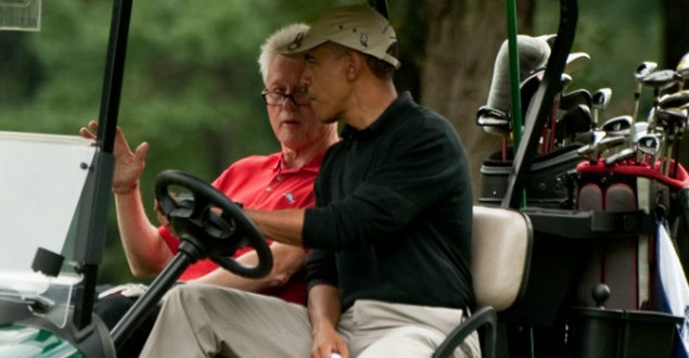 Ομπάμα και Κλίντον έπαιξαν μαζί Golf (Pics)