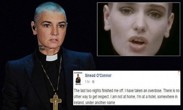 Η Sinead O’Connor επιχείρησε να αυτοκτονήσει και προανήγγειλε το θάνατό της στο facebook