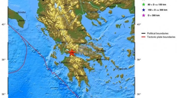 Ασθενής σεισμική δόνηση 3,7 Ρίχτερ κοντά στο Αίγιο