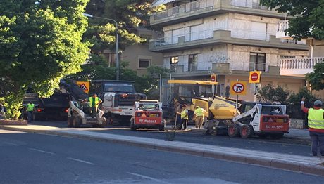 Έργα στην οδό Θεσσαλονίκης – Περαίας