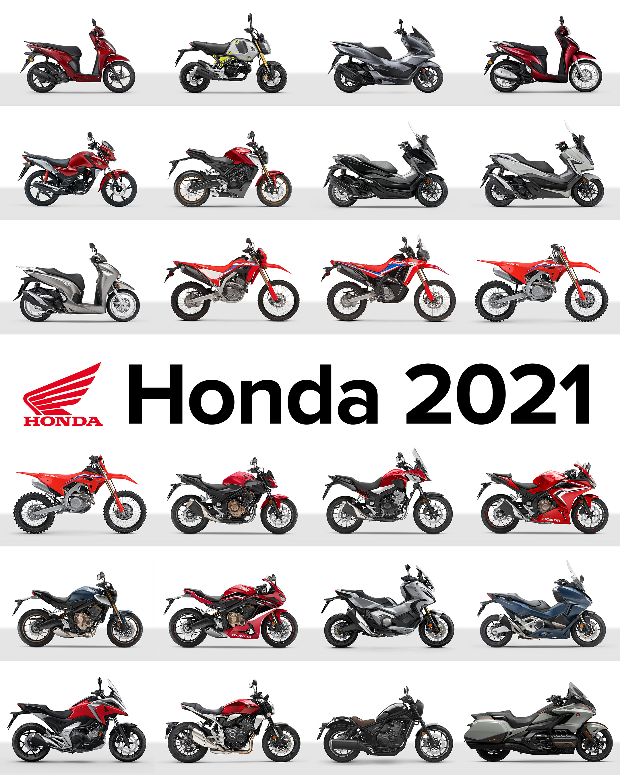 Honda Moto: Νέος Τιμοκατάλογος και Αναβαθμισμένη Γκάμα Μοτοσυκλετών 2021